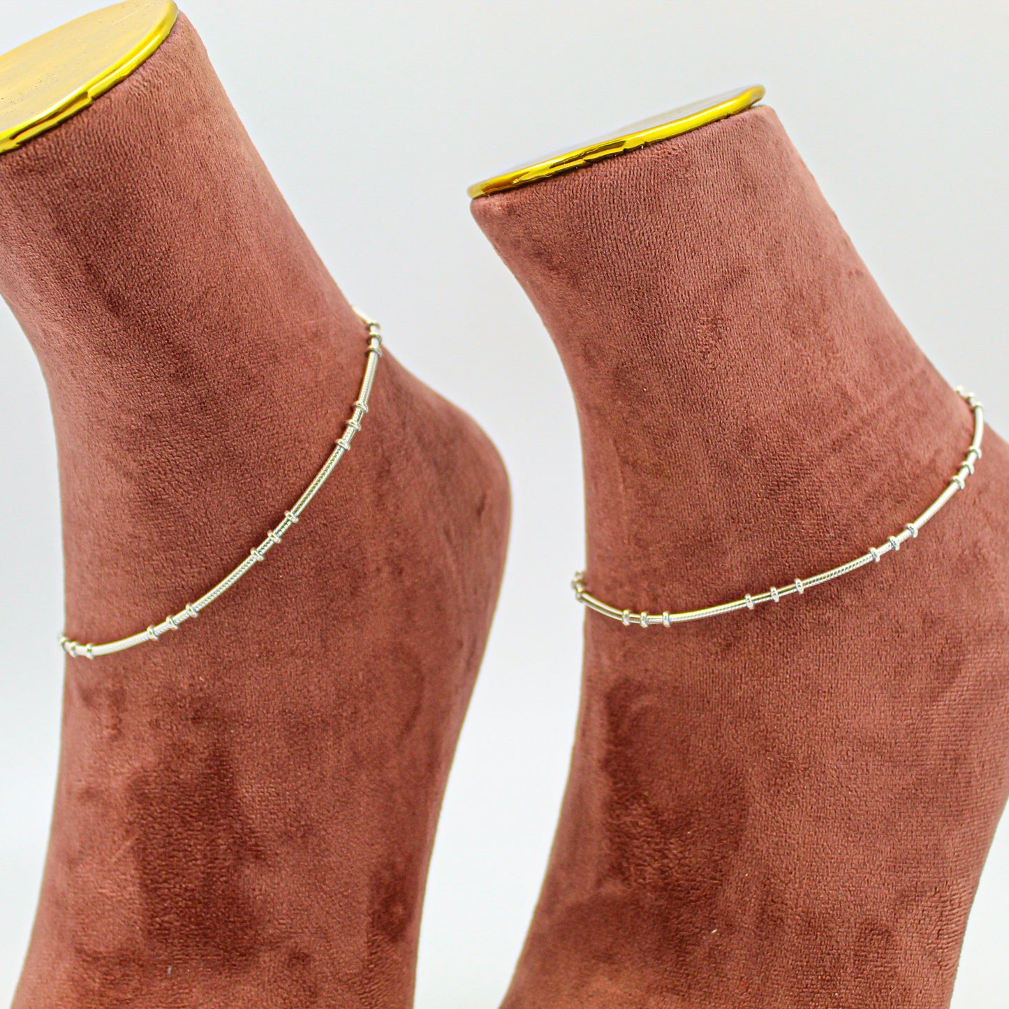 Silver Anklet for Women – Minimalist Payal, Everyday Foot Accessory