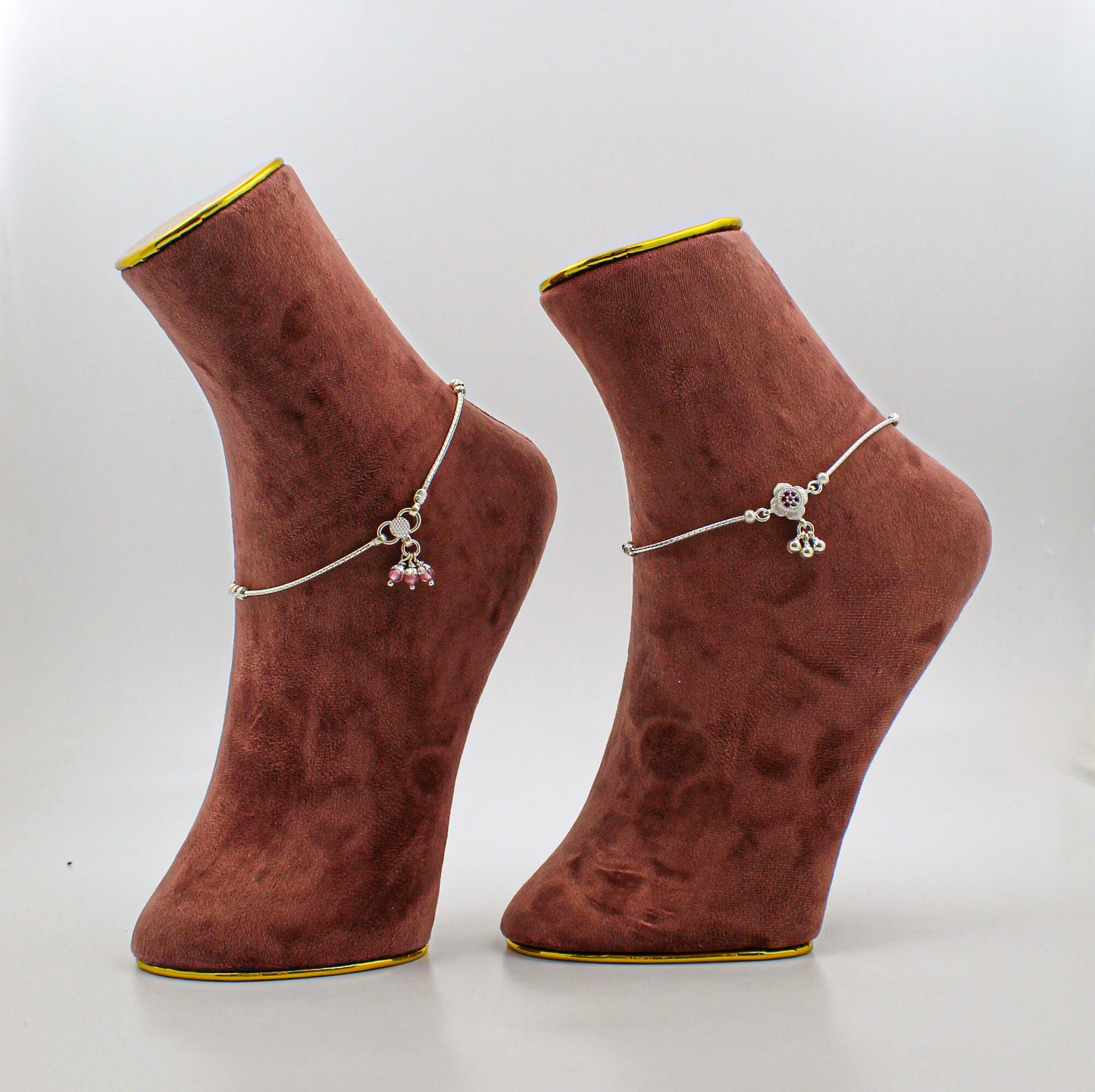 Silver Anklet for Women – Minimalist Payal, Everyday Foot Accessory