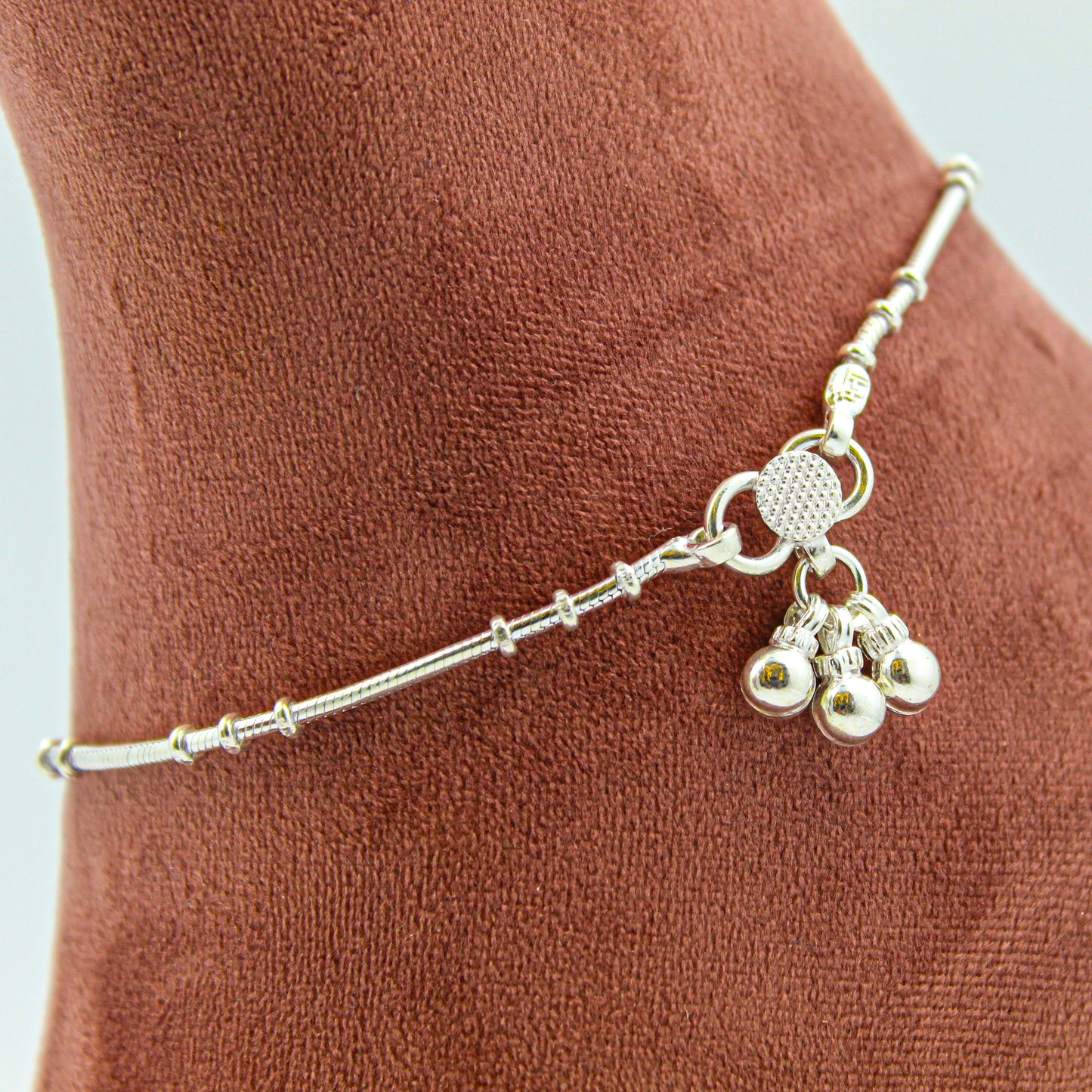 Silver Anklet for Women – Minimalist Payal, Everyday Foot Accessory