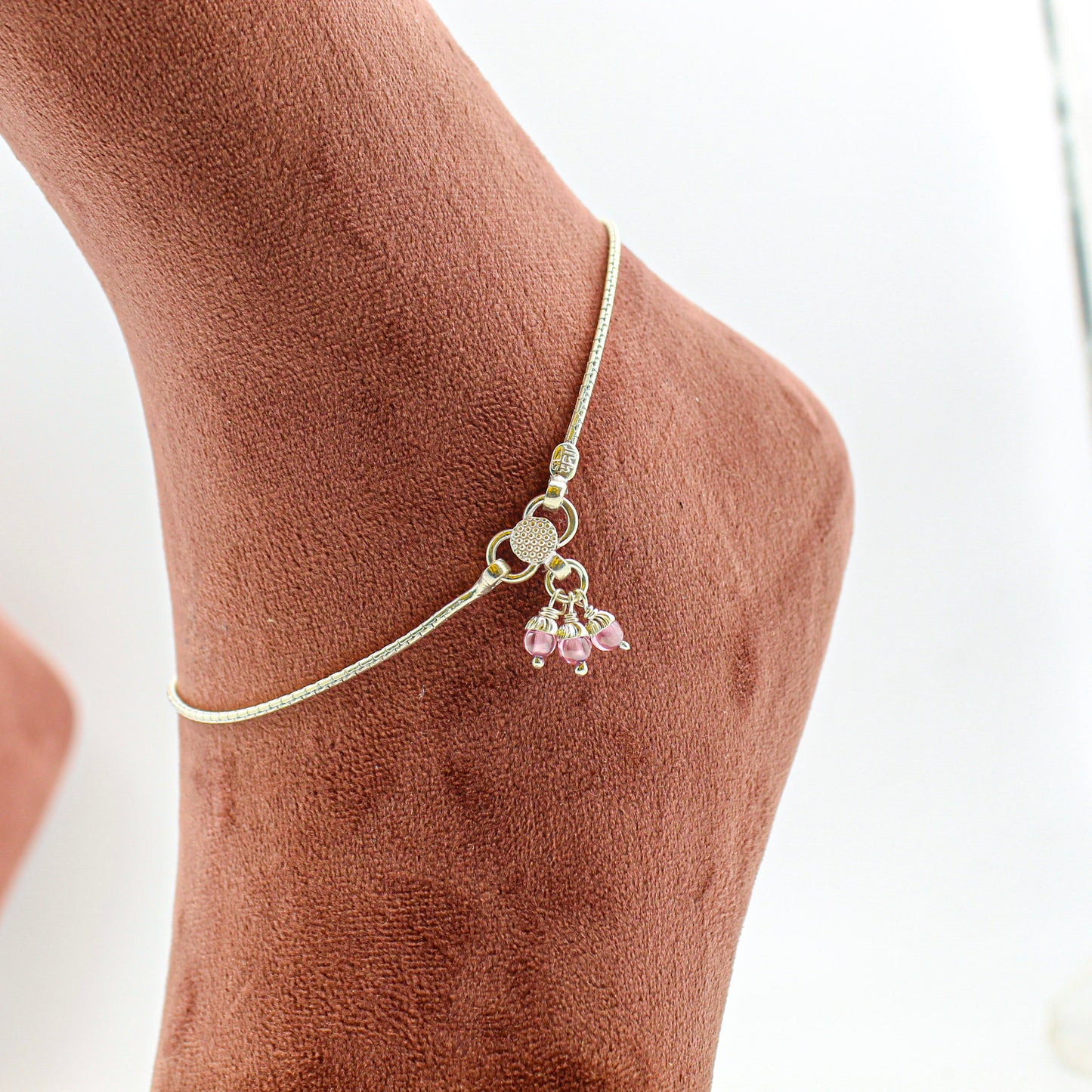 Silver Anklet for Women – Minimalist Payal, Everyday Foot Accessory