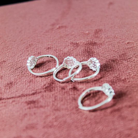 Adjustable Silver Tone Toe Rings for (Pair of 1)| Indian Bichiya