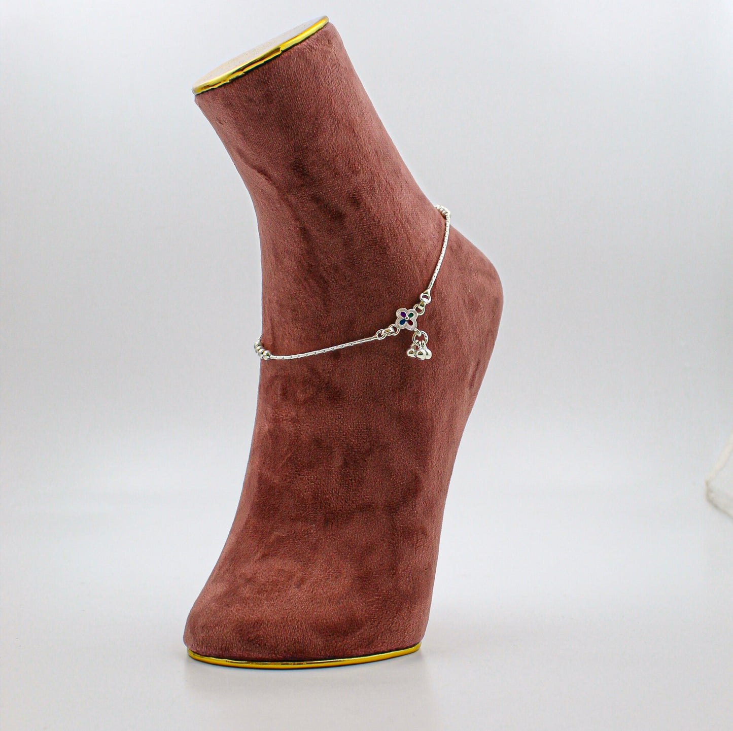 Silver Anklet for Women – Minimalist Payal, Everyday Foot Accessory