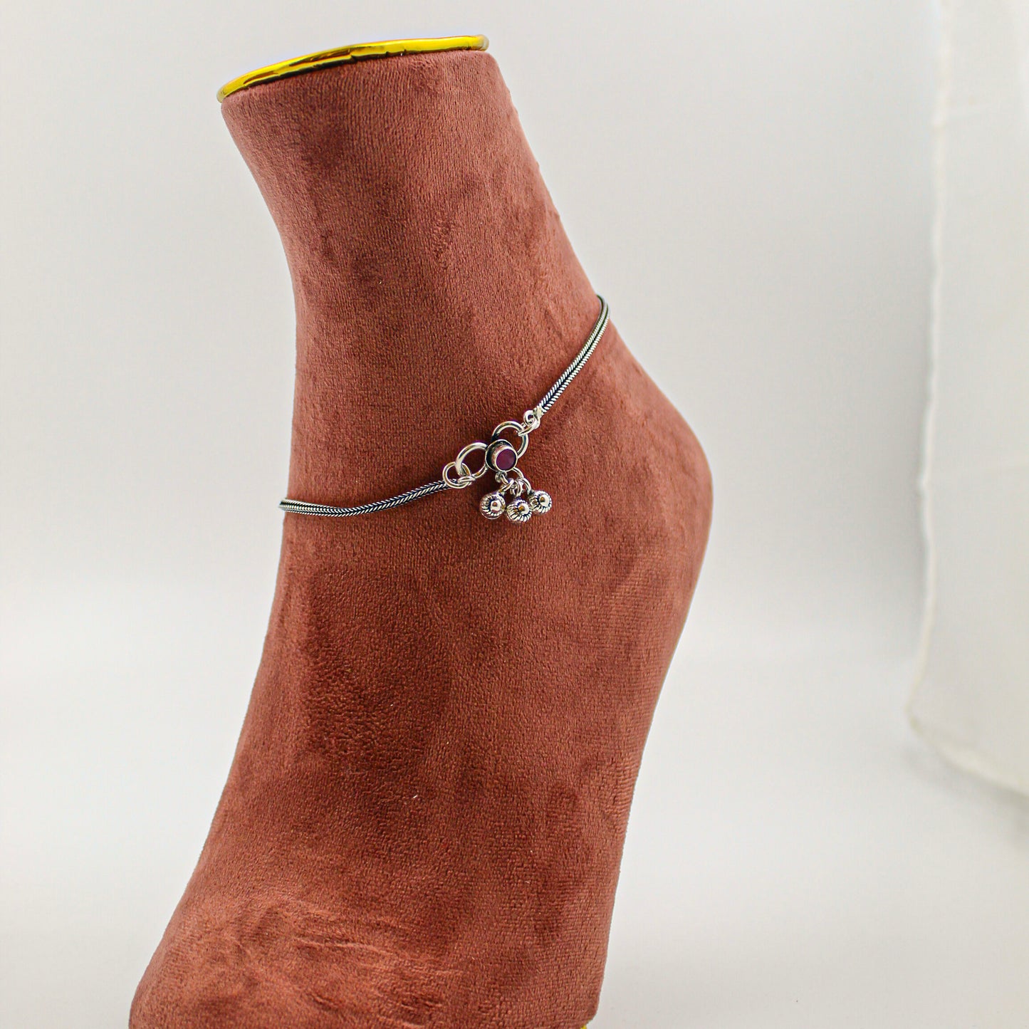 Silver Anklet for Women – Minimalist Payal, Everyday Foot Accessory