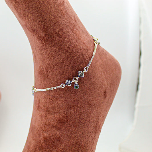 Silver Anklet for Women – Minimalist Payal, Everyday Foot Accessory