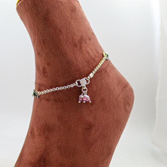 Silver Anklet for Women – Minimalist Payal, Everyday Foot Accessory
