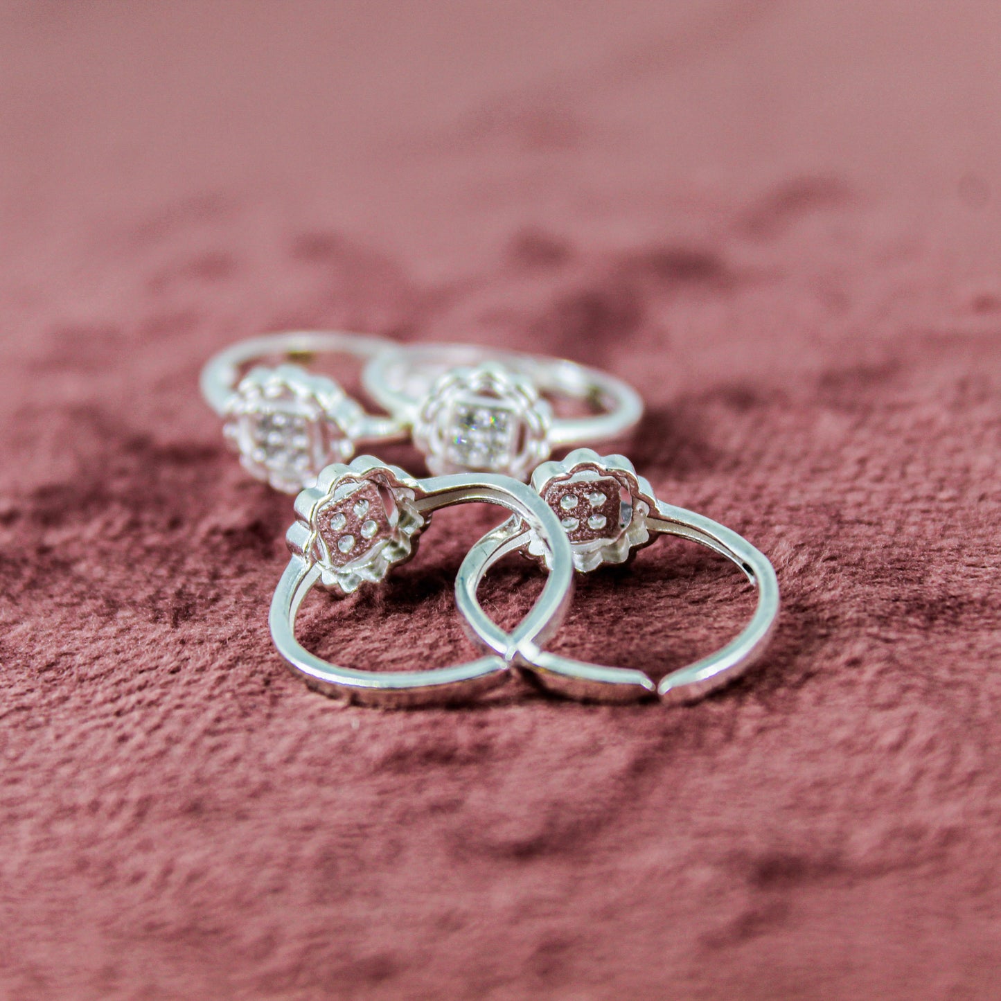 Adjustable Silver Tone Toe Rings for (Pair of 1)| Indian Bichiya