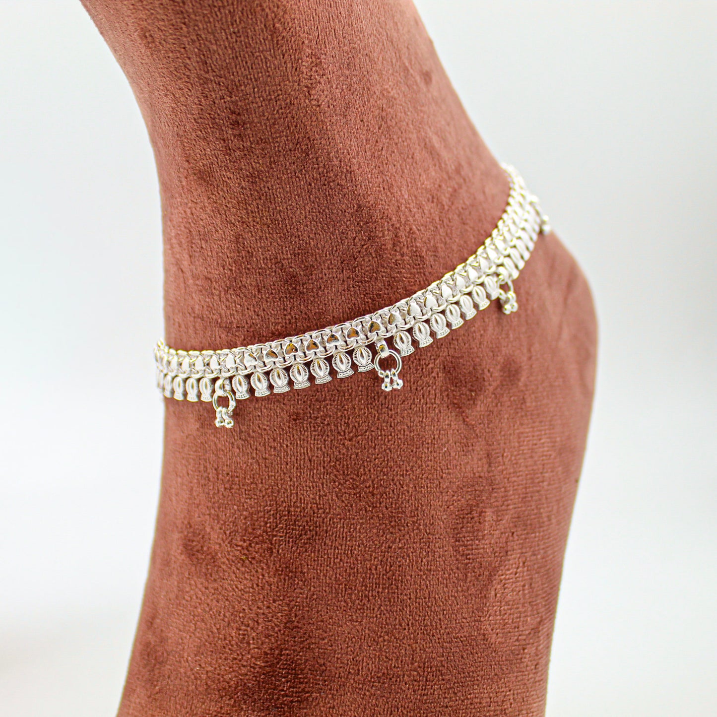 Silver Anklet for Women – Minimalist Payal, Everyday Foot Accessory