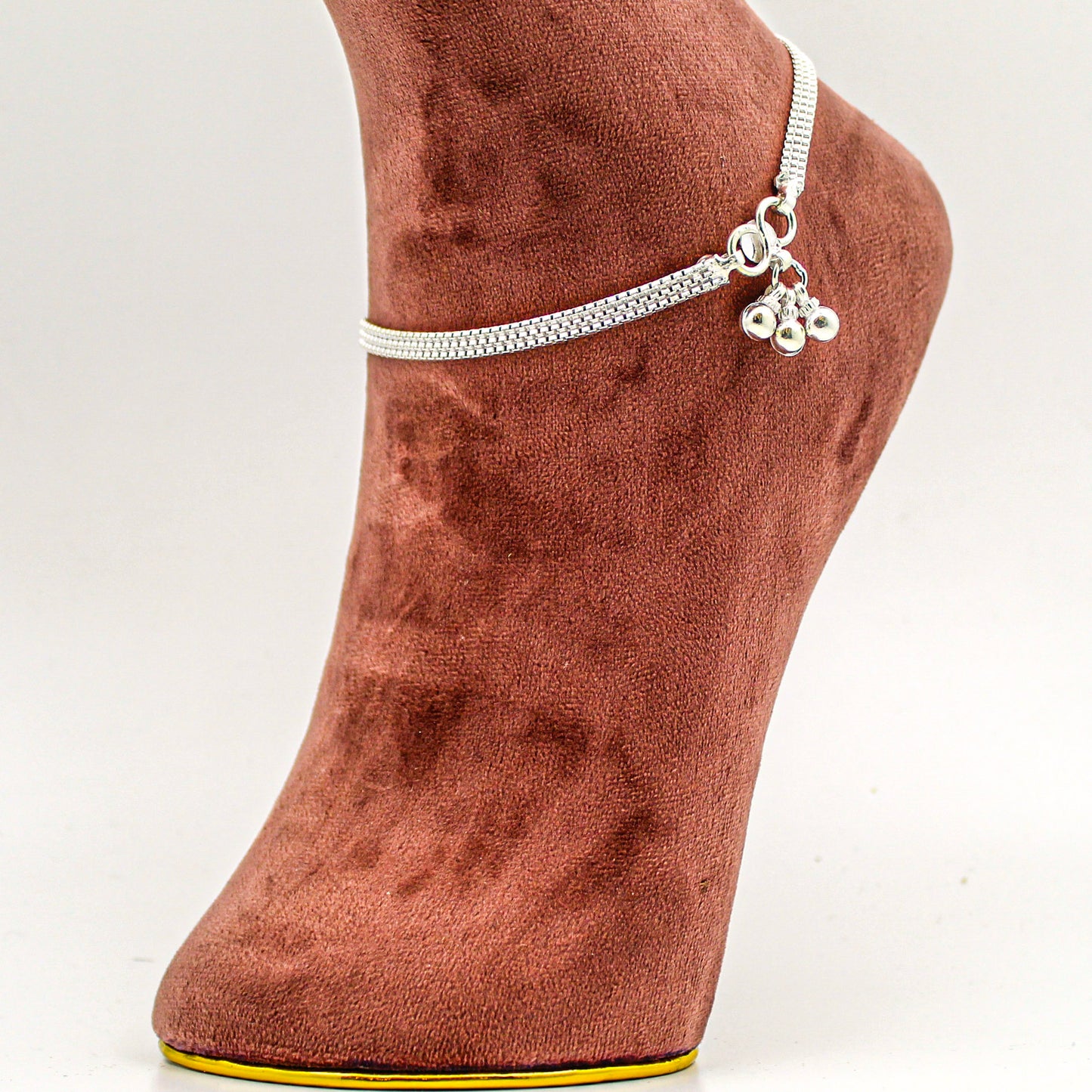 Silver Anklet for Women – Minimalist Payal, Everyday Foot Accessory