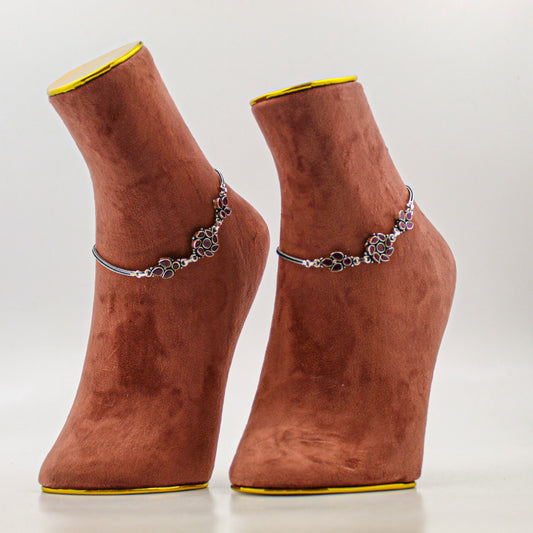 Silver Anklet for Women – Minimalist Payal, Everyday Foot Accessory