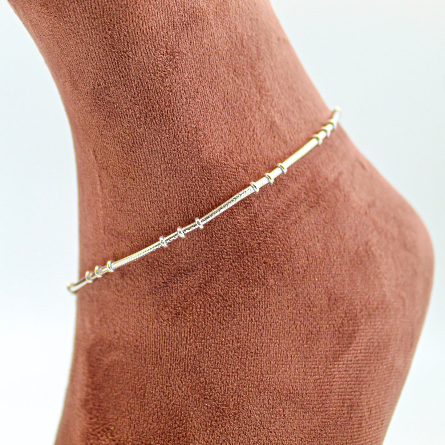 Silver Anklet for Women – Minimalist Payal, Everyday Foot Accessory