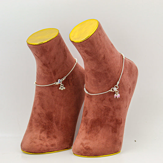 Silver Anklet for Women – Minimalist Payal, Everyday Foot Accessory