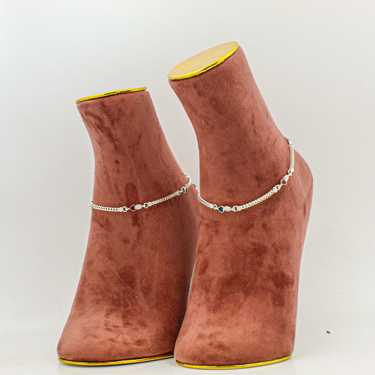 Silver Anklet for Women – Minimalist Payal, Everyday Foot Accessory